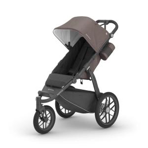 UPPAbaby Ridge Jogging Stroller | All-Terrain Performance with Suspension + Never-Flat Tires Built for Walking, Running + Trails | Water Bottle Holder Included | Savannah (Pearl Grey | Carbon Frame)(Theo (Dark Taupe/Carbon Frame))