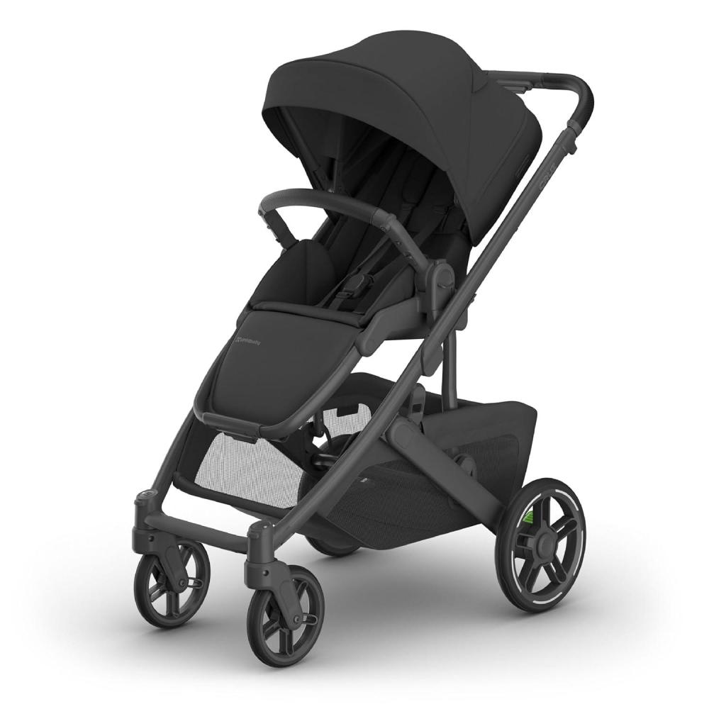 imageUPPAbaby Cruz V3 Stroller from Birth Car Seat Compatible FullSize Reversible Seat Infant Insert Bug and Rain Shields Included Ada Sandstone MlangeCarbon FrameChestnut LeatherJake Charcoal