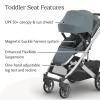 UPPAbaby Cruz V3 Stroller – from Birth + Car Seat Compatible – Full-Size, Reversible Seat – Infant Insert, Bug and Rain Shields Included – Ada – (Sandstone Mélange/Carbon Frame/Chestnut Leather)(Callum (Stone Blue))