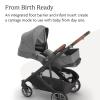 UPPAbaby Cruz V3 Stroller – from Birth + Car Seat Compatible – Full-Size, Reversible Seat – Infant Insert, Bug and Rain Shields Included – Ada – (Sandstone Mélange/Carbon Frame/Chestnut Leather)(Greyson (Charcoal Mélange))