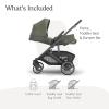 UPPAbaby Cruz V3 Stroller – from Birth + Car Seat Compatible – Full-Size, Reversible Seat – Infant Insert, Bug and Rain Shields Included – Ada – (Sandstone Mélange/Carbon Frame/Chestnut Leather)(Evelyn (Meadow Green))