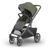 UPPAbaby Cruz V3 Stroller – from Birth + Car Seat Compatible – Full-Size, Reversible Seat – Infant Insert, Bug and Rain Shields Included – Ada – (Sandstone Mélange/Carbon Frame/Chestnut Leather)(Evelyn (Meadow Green))