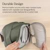 UPPAbaby Changing Backpack – Multiple Storage Compartments – Side Bottle + Laptop Pockets – Trolley Sleeve – Stroller Strap Attachment – Ada -Sandstone Mélange | Chestnut Leather(Ada-sand Melange | Chestnut Leather)