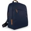 UPPAbaby Changing Backpack – Multiple Storage Compartments – Side Bottle + Laptop Pockets – Trolley Sleeve – Stroller Strap Attachment – Ada -Sandstone Mélange | Chestnut Leather(Noa (Navy/Saddle Leather))
