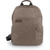 UPPAbaby Changing Backpack – Multiple Storage Compartments – Side Bottle + Laptop Pockets – Trolley Sleeve – Stroller Strap Attachment – Ada -Sandstone Mélange | Chestnut Leather(Owen (Mocha Mélange/Chestnut Leather))
