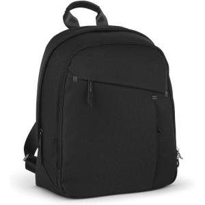 UPPAbaby Changing Backpack – Multiple Storage Compartments – Side Bottle + Laptop Pockets – Trolley Sleeve – Stroller Strap Attachment – Ada -Sandstone Mélange | Chestnut Leather(Jake (Black/Black Leather))