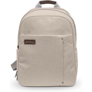 UPPAbaby Changing Backpack – Multiple Storage Compartments – Side Bottle + Laptop Pockets – Trolley Sleeve – Stroller Strap Attachment – Ada -Sandstone Mélange | Chestnut Leather(Ada-sand Melange | Chestnut Leather)