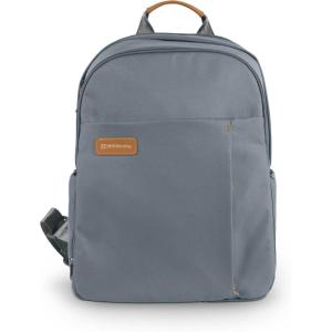 UPPAbaby Changing Backpack – Multiple Storage Compartments – Side Bottle + Laptop Pockets – Trolley Sleeve – Stroller Strap Attachment – Ada -Sandstone Mélange | Chestnut Leather(Callum/Dillan (Stone Blue/Sand Leather))