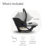 UPPAbaby Aria V2 Lightweight Infant Car Seat – Just Under 6 lbs – Base with Load Leg + Infant Insert + All-Weather FootCover Included – Direct Stroller Attachment – Ada (Sandstone)(Savannah (Pearl Gray Jacquard))