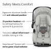 UPPAbaby Aria V2 Lightweight Infant Car Seat – Just Under 6 lbs – Base with Load Leg + Infant Insert + All-Weather FootCover Included – Direct Stroller Attachment – Ada (Sandstone)(Savannah (Pearl Gray Jacquard))