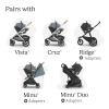 UPPAbaby Aria V2 Lightweight Infant Car Seat – Just Under 6 lbs – Base with Load Leg + Infant Insert + All-Weather FootCover Included – Direct Stroller Attachment – Ada (Sandstone)(Callum (Stone Blue))