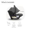 UPPAbaby Aria V2 Lightweight Infant Car Seat – Just Under 6 lbs – Base with Load Leg + Infant Insert + All-Weather FootCover Included – Direct Stroller Attachment – Ada (Sandstone)(Greyson (Charcoal Mélange))
