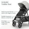 UPPAbaby Vista V3 Convertible Single-to-Double Stroller for Baby & Toddler, 30+ Configurations, Car Seat Compatible, All-Wheel Suspension, XL Basket – Ada (Sandstone Mélange/Carbon Frame)(Savannah (Pearl Gray Jacquard))