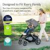 UPPAbaby Vista V3 Convertible Single-to-Double Stroller for Baby & Toddler, 30+ Configurations, Car Seat Compatible, All-Wheel Suspension, XL Basket – Ada (Sandstone Mélange/Carbon Frame)(Theo (Dark Taupe))