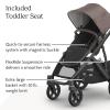 UPPAbaby Vista V3 Convertible Single-to-Double Stroller for Baby & Toddler, 30+ Configurations, Car Seat Compatible, All-Wheel Suspension, XL Basket – Ada (Sandstone Mélange/Carbon Frame)(Owen (Mocha Mélange))