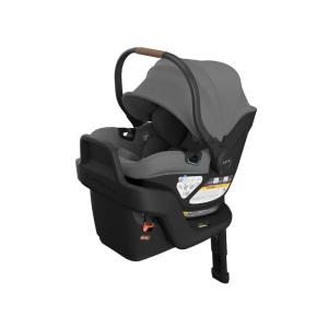 UPPAbaby Aria V2 Lightweight Infant Car Seat – Just Under 6 lbs – Base with Load Leg + Infant Insert + All-Weather FootCover Included – Direct Stroller Attachment – Ada (Sandstone)(Greyson (Charcoal Mélange))