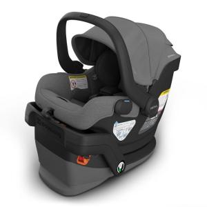UPPAbaby Mesa V3 Infant Car Seat – Easy Installation + SmartSecure Technology – Attaches to Stroller | Base + Infant Insert Included – Ada (Sandstone)(Greyson (Charcoal Mélange))