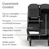 UPPAbaby Minu Duo Side-by-Side Double Stroller – Lightweight + Compact Design for Travel – Easy Fold- from Birth to Toddler – Independent Recline -James (Black/Carbon Frame/Black Leather)(Jake (Charcoal/Carbon Frame/Black Leather))