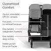 UPPAbaby Minu Duo Side-by-Side Double Stroller – Lightweight + Compact Design for Travel – Easy Fold- from Birth to Toddler – Independent Recline -James (Black/Carbon Frame/Black Leather)(Greyson (Charcoal Mélange/Carbon Frame/Saddle Leather))