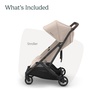 UPPAbaby Minu Duo Side-by-Side Double Stroller – Lightweight + Compact Design for Travel – Easy Fold- from Birth to Toddler – Independent Recline -James (Black/Carbon Frame/Black Leather)(Ada (Sandstone Melange/Carbon Frame/Chestnut Leather))