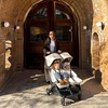 UPPAbaby Minu Duo Side-by-Side Double Stroller – Lightweight + Compact Design for Travel – Easy Fold- from Birth to Toddler – Independent Recline -James (Black/Carbon Frame/Black Leather)(Ada (Sandstone Melange/Carbon Frame/Chestnut Leather))
