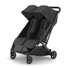 UPPAbaby Minu Duo Side-by-Side Double Stroller – Lightweight + Compact Design for Travel – Easy Fold- from Birth to Toddler – Independent Recline -James (Black/Carbon Frame/Black Leather)(Jake (Charcoal/Carbon Frame/Black Leather))