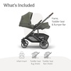 UPPAbaby Cruz V3 Stroller – from Birth + Car Seat Compatible – Full-Size, Reversible Seat – Infant Insert, Bug and Rain Shields Included – James (Black/Carbon Frame/Black Leather)(Evelyn (Meadow Green))
