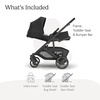 UPPAbaby Cruz V3 Stroller – from Birth + Car Seat Compatible – Full-Size, Reversible Seat – Infant Insert, Bug and Rain Shields Included – James (Black/Carbon Frame/Black Leather)(Jake (Charcoal))