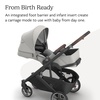 UPPAbaby Cruz V3 Stroller – from Birth + Car Seat Compatible – Full-Size, Reversible Seat – Infant Insert, Bug and Rain Shields Included – James (Black/Carbon Frame/Black Leather)(Savannah (Pearl Gray Jacquard))