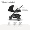 UPPAbaby Cruz V3 Stroller – from Birth + Car Seat Compatible – Full-Size, Reversible Seat – Infant Insert, Bug and Rain Shields Included – James (Black/Carbon Frame/Black Leather)(James (Black))