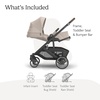 UPPAbaby Cruz V3 Stroller – from Birth + Car Seat Compatible – Full-Size, Reversible Seat – Infant Insert, Bug and Rain Shields Included – James (Black/Carbon Frame/Black Leather)(Ada (Sandstone Mélange))