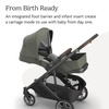 UPPAbaby Cruz V3 Stroller – from Birth + Car Seat Compatible – Full-Size, Reversible Seat – Infant Insert, Bug and Rain Shields Included – James (Black/Carbon Frame/Black Leather)(Evelyn (Meadow Green))