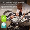 UPPAbaby Cruz V3 Stroller – from Birth + Car Seat Compatible – Full-Size, Reversible Seat – Infant Insert, Bug and Rain Shields Included – James (Black/Carbon Frame/Black Leather)(Greyson (Charcoal Mélange))