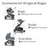 UPPAbaby Cruz V3 Stroller – from Birth + Car Seat Compatible – Full-Size, Reversible Seat – Infant Insert, Bug and Rain Shields Included – James (Black/Carbon Frame/Black Leather)(Callum (Stone Blue))