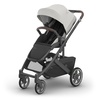UPPAbaby Cruz V3 Stroller – from Birth + Car Seat Compatible – Full-Size, Reversible Seat – Infant Insert, Bug and Rain Shields Included – James (Black/Carbon Frame/Black Leather)(Savannah (Pearl Gray Jacquard))