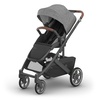 UPPAbaby Cruz V3 Stroller – from Birth + Car Seat Compatible – Full-Size, Reversible Seat – Infant Insert, Bug and Rain Shields Included – James (Black/Carbon Frame/Black Leather)(Greyson (Charcoal Mélange))