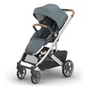 UPPAbaby Cruz V3 Stroller – from Birth + Car Seat Compatible – Full-Size, Reversible Seat – Infant Insert, Bug and Rain Shields Included – James (Black/Carbon Frame/Black Leather)(Callum (Stone Blue))