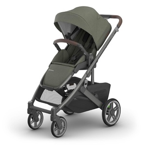 UPPAbaby Cruz V3 Stroller – from Birth + Car Seat Compatible – Full-Size, Reversible Seat – Infant Insert, Bug and Rain Shields Included – James (Black/Carbon Frame/Black Leather)(Evelyn (Meadow Green))