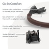 UPPAbaby Bumper Bar for Minu Duo Stroller – Quick Attachment – Folds with Stroller – Chestnut(Chestnut)
