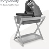 UPPAbaby Bassinet V3 – Compatible with Vista, Cruz, Ridge Strollers – Overnight Sleep Solution – Mattress, Sheet and Bug Shield Included – James (Black/Carbon Frame)(White)