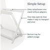 UPPAbaby Bassinet V3 – Compatible with Vista, Cruz, Ridge Strollers – Overnight Sleep Solution – Mattress, Sheet and Bug Shield Included – James (Black/Carbon Frame)(White)