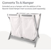 UPPAbaby Bassinet V3 – Compatible with Vista, Cruz, Ridge Strollers – Overnight Sleep Solution – Mattress, Sheet and Bug Shield Included – James (Black/Carbon Frame)(White)