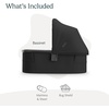 UPPAbaby Bassinet V3 – Compatible with Vista, Cruz, Ridge Strollers – Overnight Sleep Solution – Mattress, Sheet and Bug Shield Included – James (Black/Carbon Frame)(Jake (Charcoal))