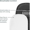 UPPAbaby Bassinet V3 – Compatible with Vista, Cruz, Ridge Strollers – Overnight Sleep Solution – Mattress, Sheet and Bug Shield Included – James (Black/Carbon Frame)(Greyson (Charcoal Mélange))