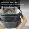 UPPAbaby Bassinet V3 – Compatible with Vista, Cruz, Ridge Strollers – Overnight Sleep Solution – Mattress, Sheet and Bug Shield Included – James (Black/Carbon Frame)(Owen (Mocha Mélange))
