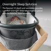 UPPAbaby Bassinet V3 – Compatible with Vista, Cruz, Ridge Strollers – Overnight Sleep Solution – Mattress, Sheet and Bug Shield Included – James (Black/Carbon Frame)(Declan (Oat Mélange))