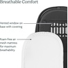 UPPAbaby Bassinet V3 – Compatible with Vista, Cruz, Ridge Strollers – Overnight Sleep Solution – Mattress, Sheet and Bug Shield Included – James (Black/Carbon Frame)(Savannah (Pearl Gray Jacquard))