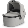 UPPAbaby Bassinet V3 – Compatible with Vista, Cruz, Ridge Strollers – Overnight Sleep Solution – Mattress, Sheet and Bug Shield Included – James (Black/Carbon Frame)(Savannah (Pearl Gray Jacquard))