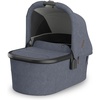 UPPAbaby Bassinet V3 – Compatible with Vista, Cruz, Ridge Strollers – Overnight Sleep Solution – Mattress, Sheet and Bug Shield Included – James (Black/Carbon Frame)(Julian (Dusty Blue Mélange))