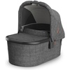 UPPAbaby Bassinet V3 – Compatible with Vista, Cruz, Ridge Strollers – Overnight Sleep Solution – Mattress, Sheet and Bug Shield Included – James (Black/Carbon Frame)(Greyson (Charcoal Mélange))